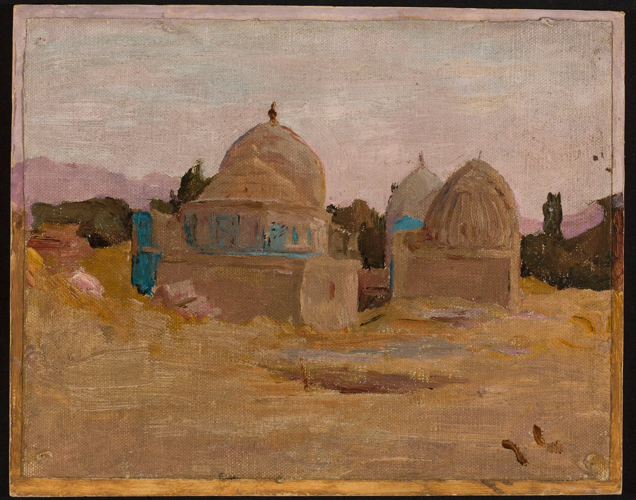 Samarcanda - mezquita de Shah-i-Zinda. De un viaje al Turquestán de Jan Ciągliński