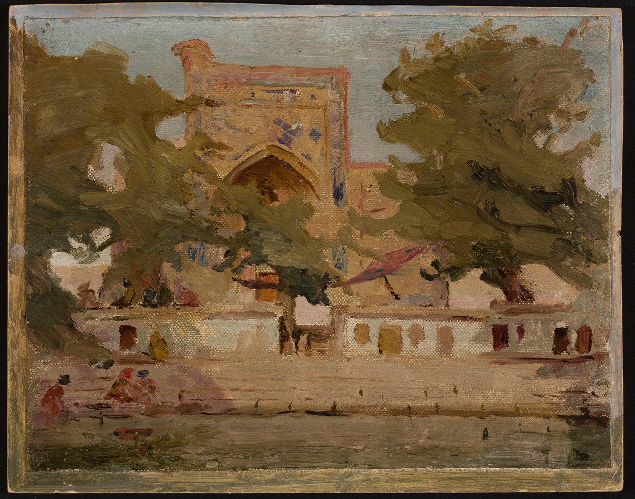 La vieja Bujará - mezquita junto al lago. De un viaje a Turquestán de Jan Ciągliński