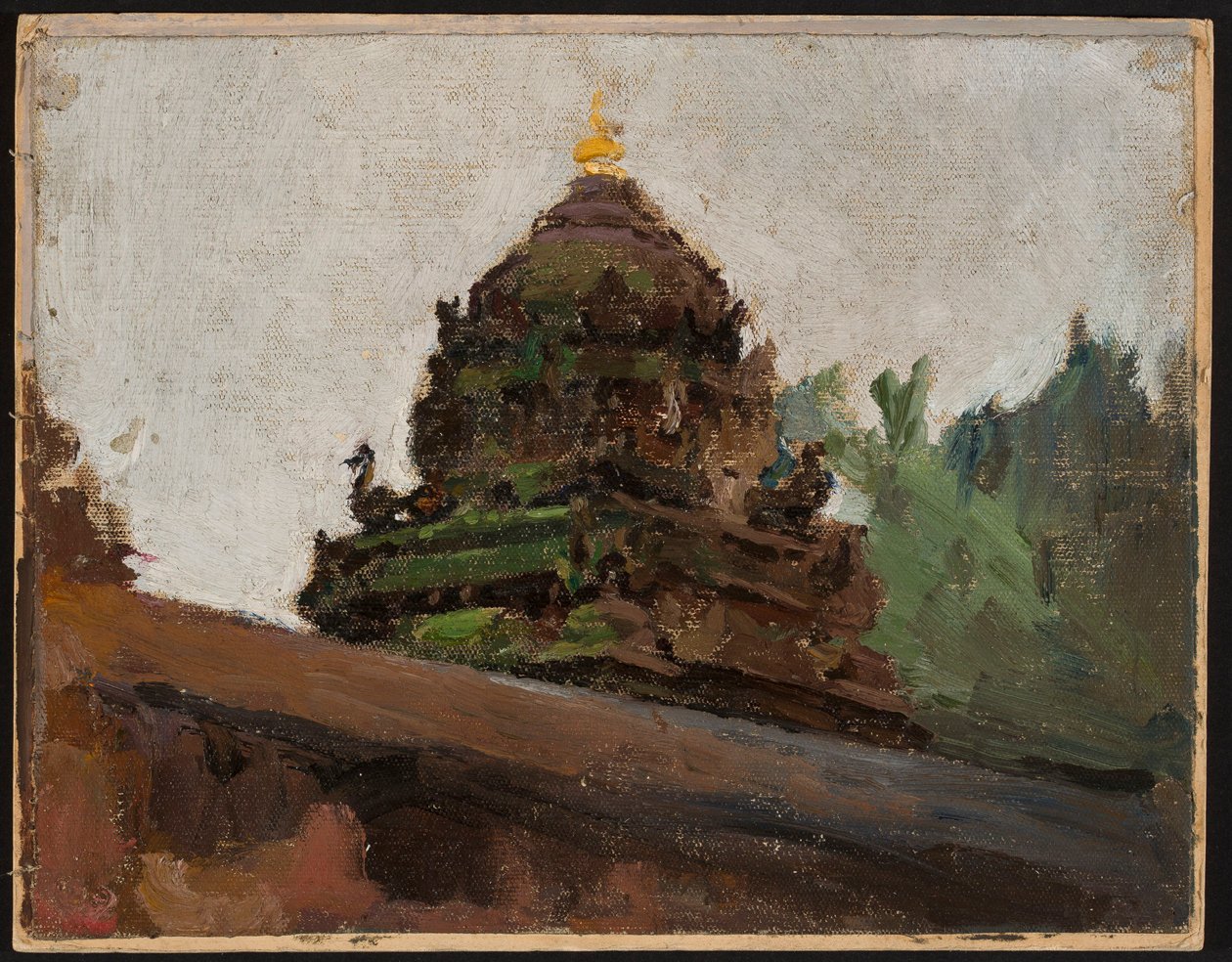 Un antiguo templo en Madrás. De un viaje a la India de Jan Ciągliński