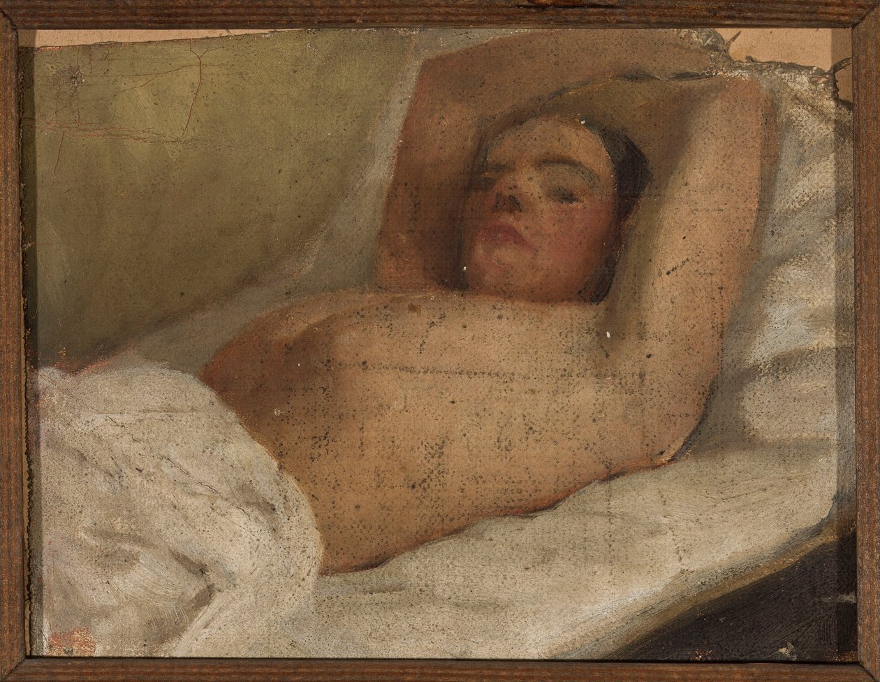 Estudio de una mujer recostada de Jan Ciągliński