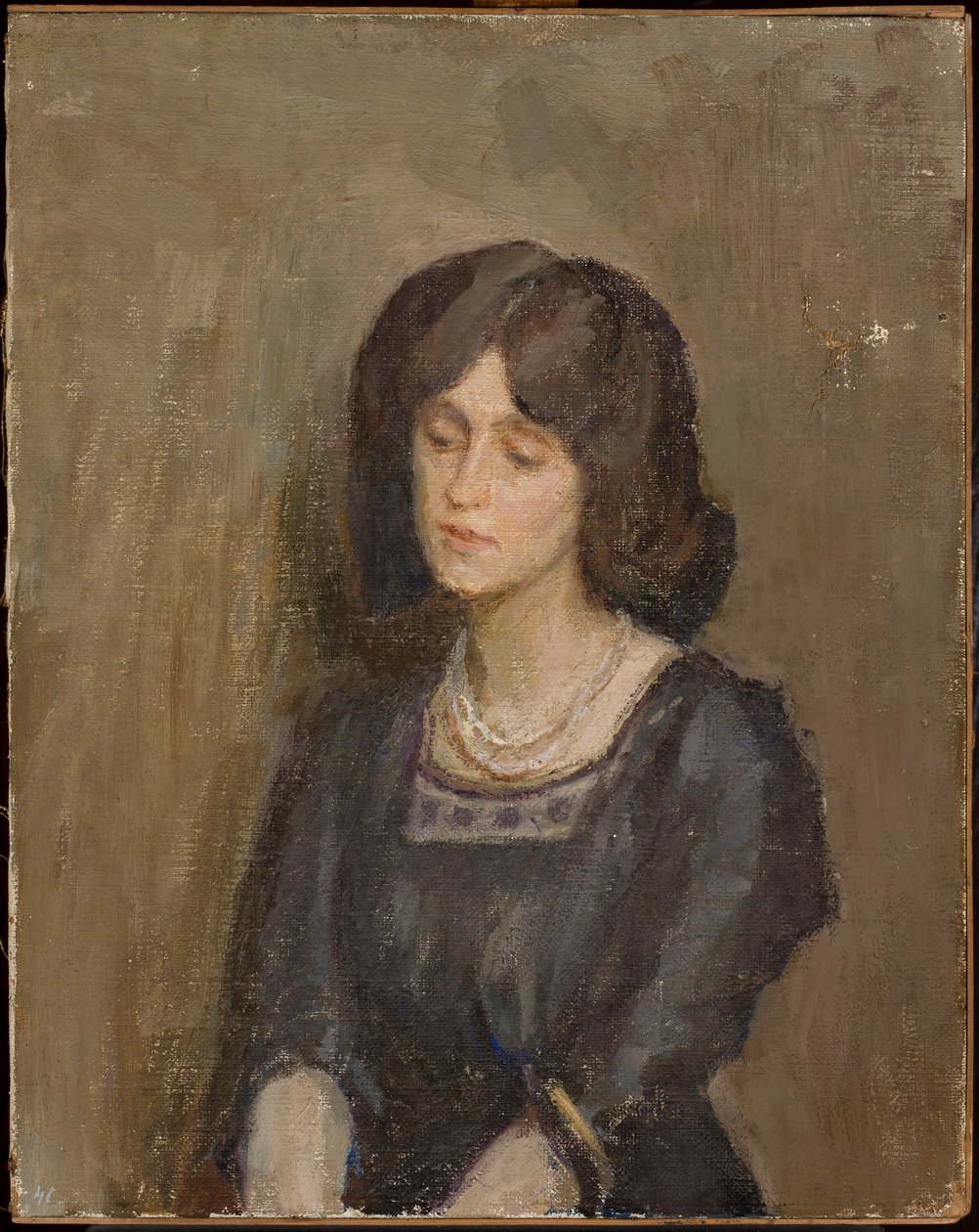 Estudio de retrato de una mujer de Jan Ciągliński