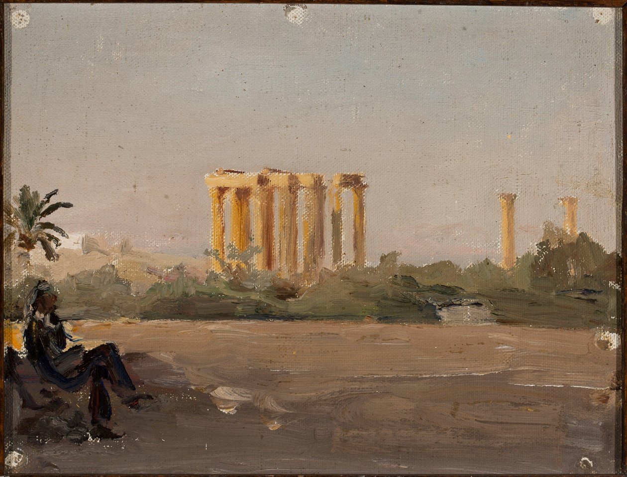 Templo de Júpiter en Atenas. De un viaje a Grecia de Jan Ciągliński