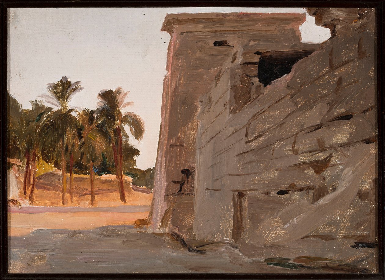 Templo de Jonsu en Karnak. De un viaje a Egipto de Jan Ciągliński
