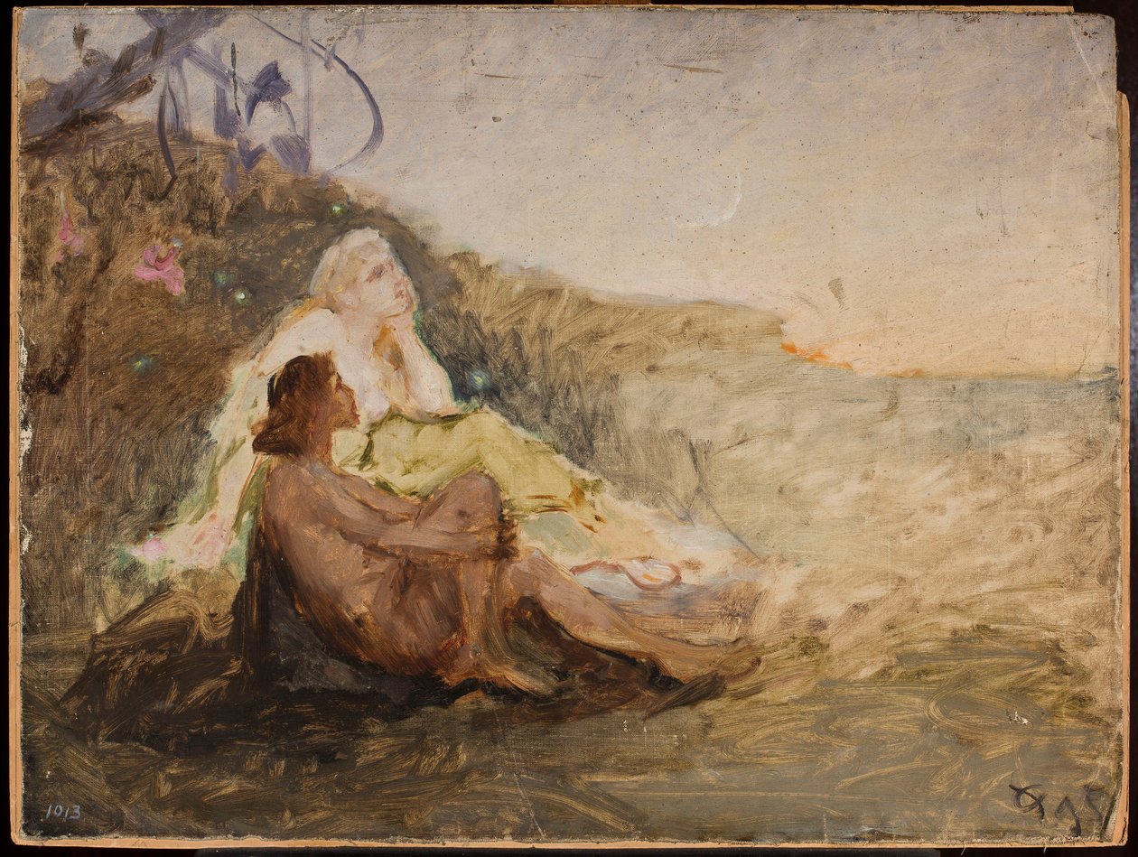 Boceto para la pintura «Amor» de Jan Ciągliński