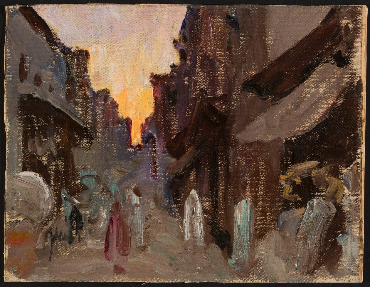 Tanjore - calle. De un viaje a la India de Jan Ciągliński