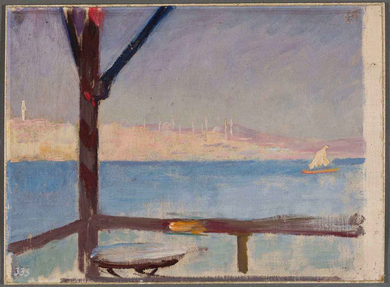 Vista de Constantinopla desde un barco. De un viaje a Constantinopla de Jan Ciągliński