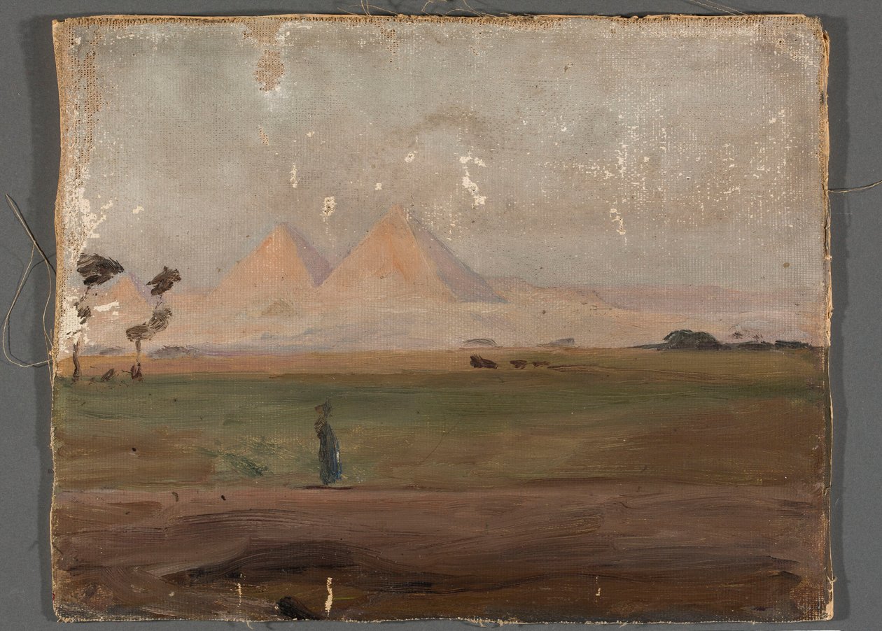 Vista de las pirámides. De un viaje a Egipto de Jan Ciągliński