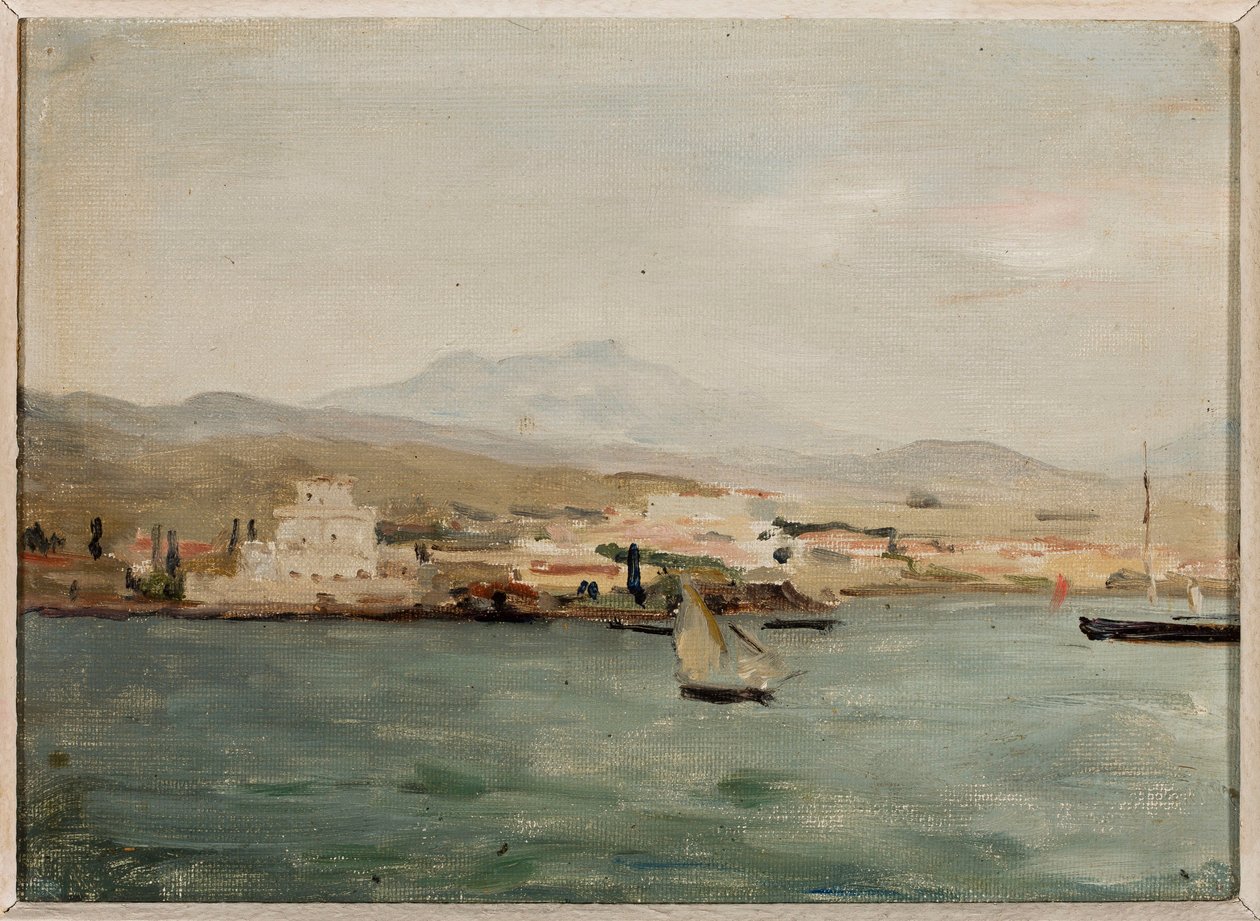 Vista del puerto de Salónica. Del viaje a Palestina de Jan Ciągliński