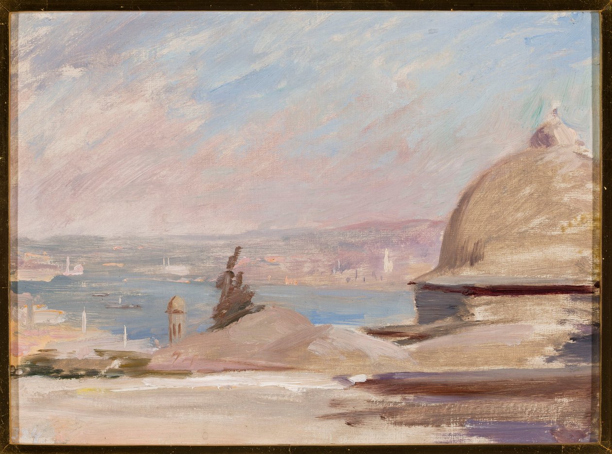 Vista de un puerto. De un viaje a Constantinopla de Jan Ciągliński
