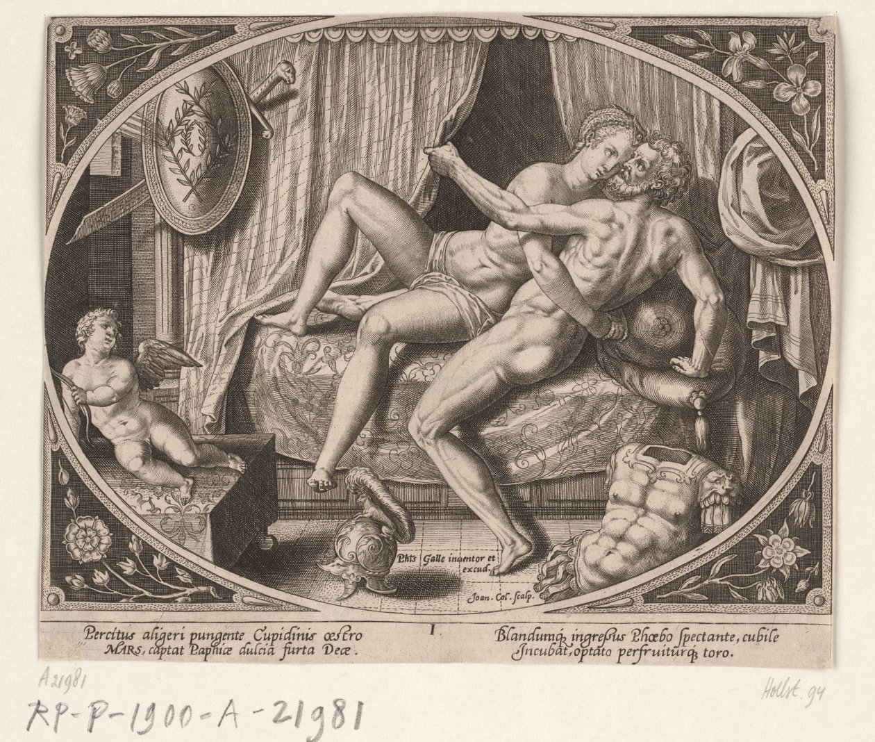 Adulterio de Venus y Marte Venus y Marte (título de la serie) de Jan Collaert (II)