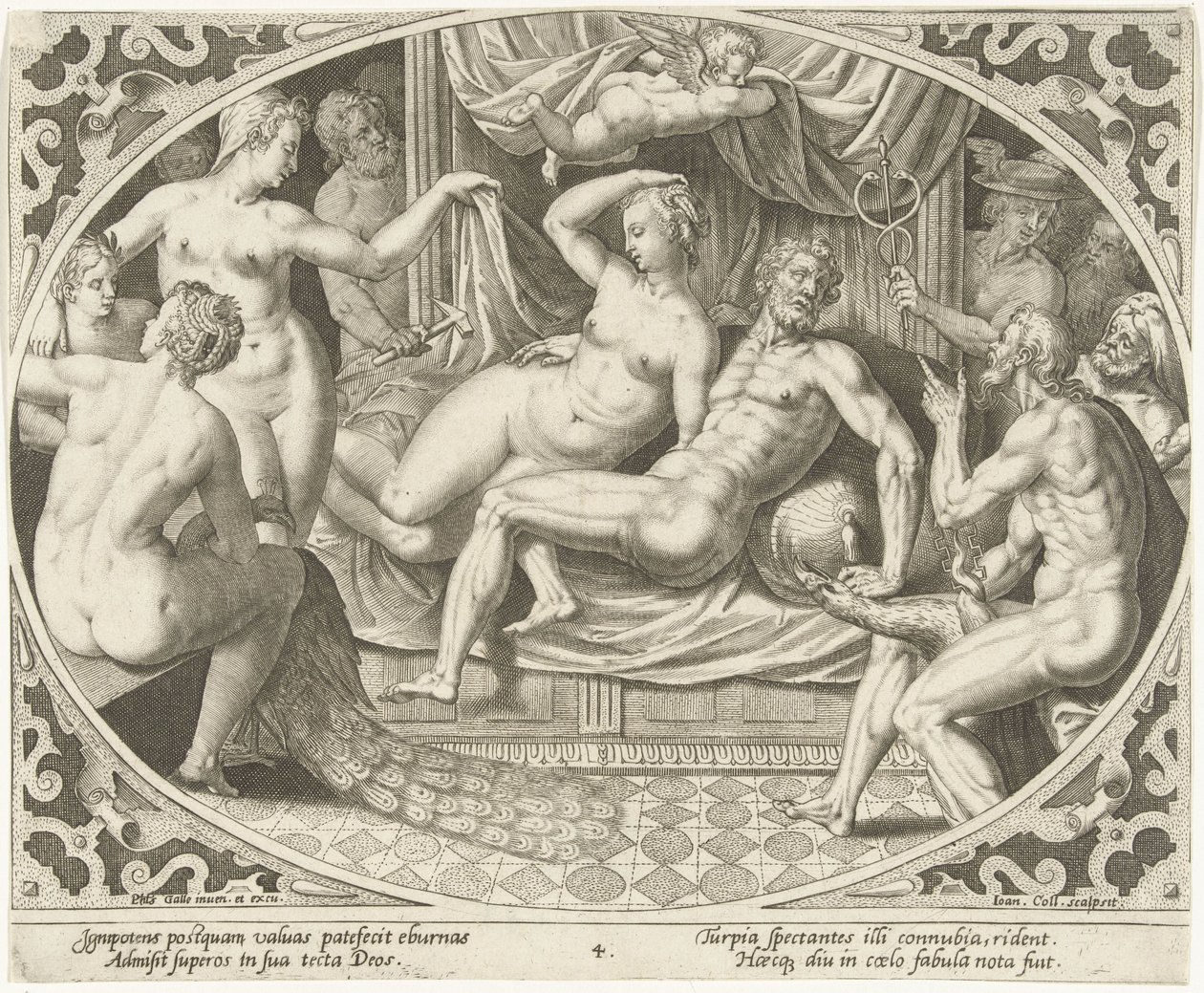 Venus y Marte atrapados en adulterio Venus y Marte (título de la serie) de Jan Collaert (II)