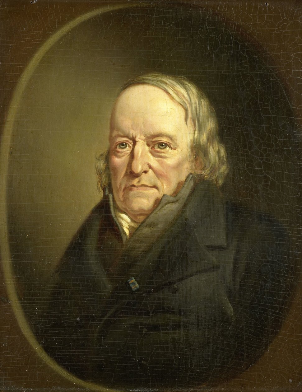 Retrato de Johannes Kinker, poeta y filósofo, profesor en Lieja de Jan Cornelis van Rossum