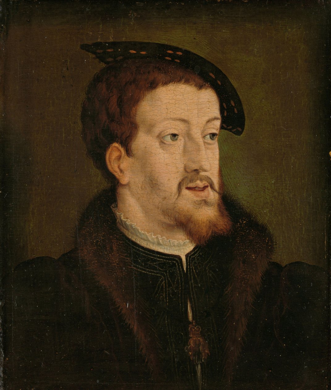 Retrato de Carlos V, c.1530 (óleo sobre tabla) de Jan Cornelisz (after) Vermeyen