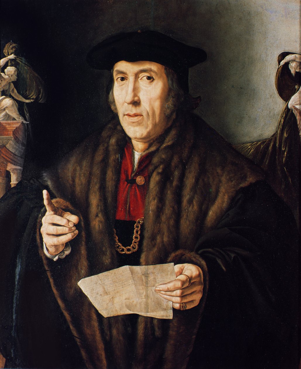 Retrato de un hombre, posiblemente el juez John More, padre de Sir Thomas More (1478-1535) de Jan Cornelisz Vermeyen