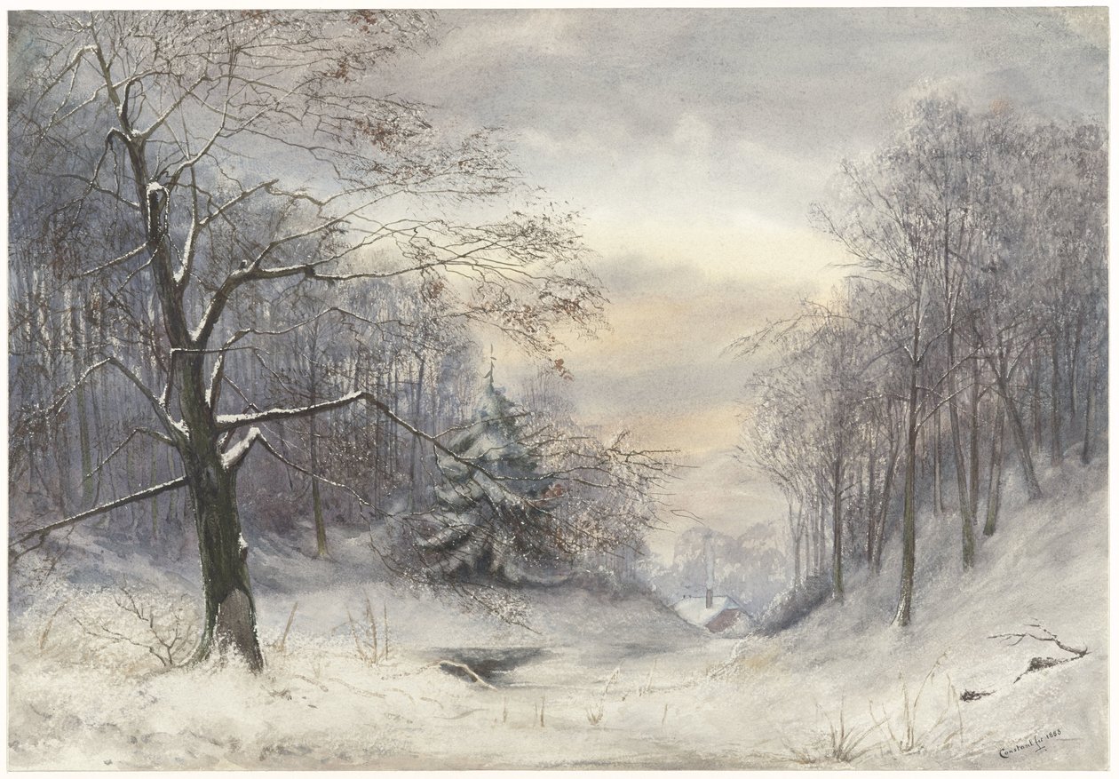 Paisaje de invierno de Jan Daniël Cornelis Carel Willem baron de Constant Rebecque