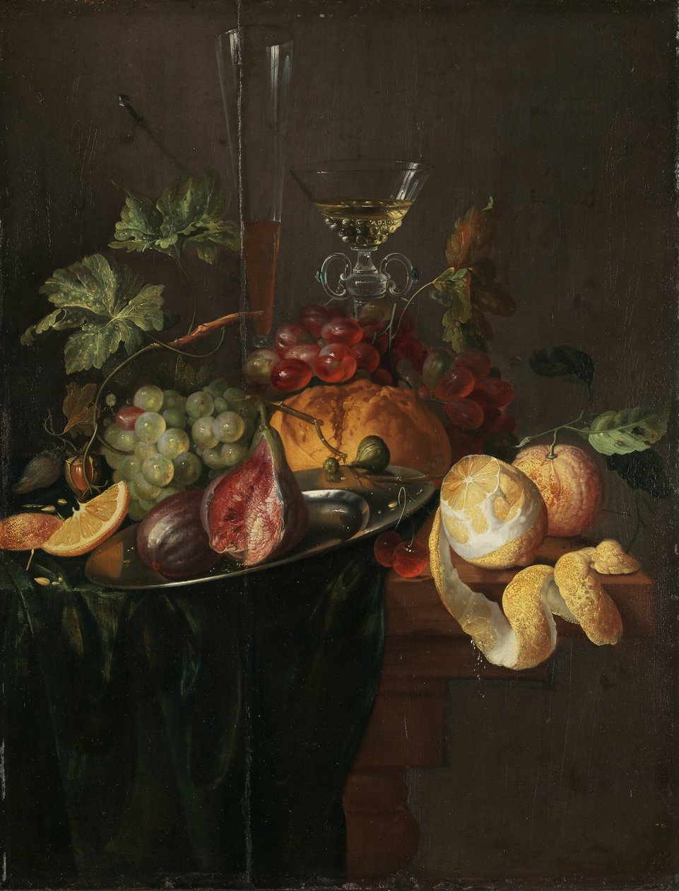 Bokmål noruego:  Frukt og vin Fruta y vino de Jan Davidsz. de Heem