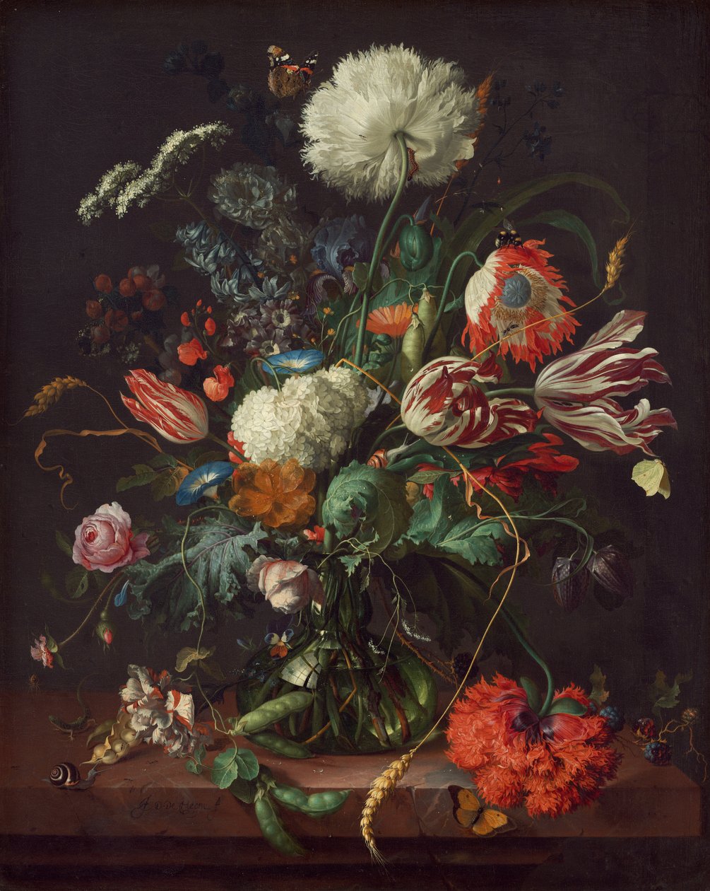 Jarrón de flores de Jan Davidsz. de Heem