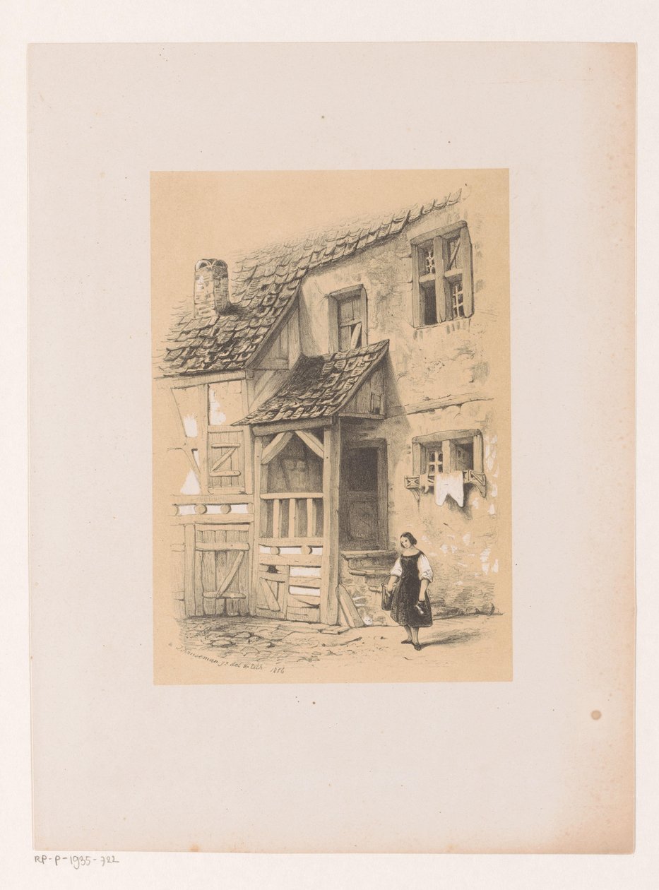 Fachada de una casa residencial de Jan Diederikus Kruseman