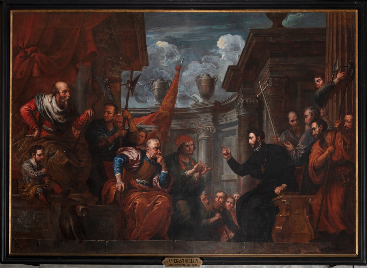 San Francisco Javier en disputa con el Emperador de Japón de Jan Erasmus Quellinus