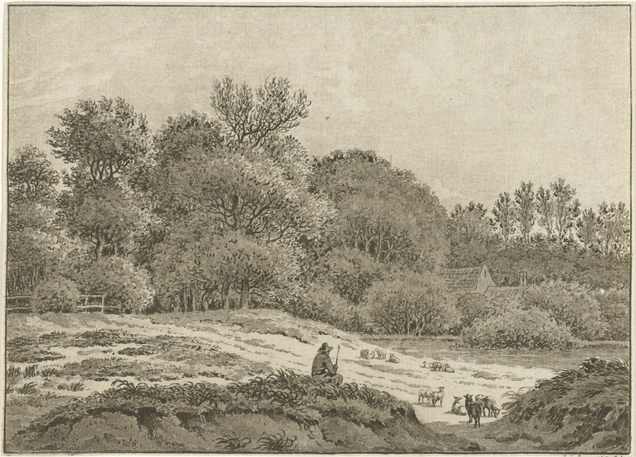 Paisaje cerca de Overveen de Jan Evert Grave