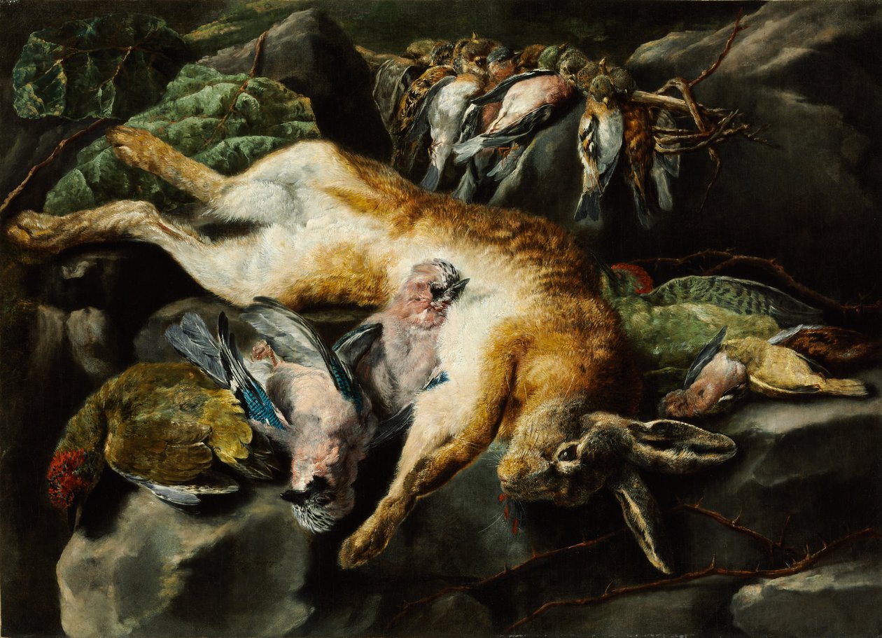 Liebre y aves de caza embolsadas de Jan Fyt