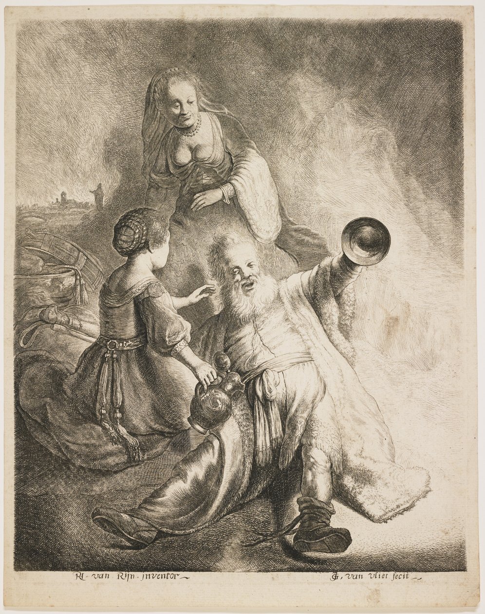 Lot y Sus Hijas, 1631 de Jan Georg van Vliet