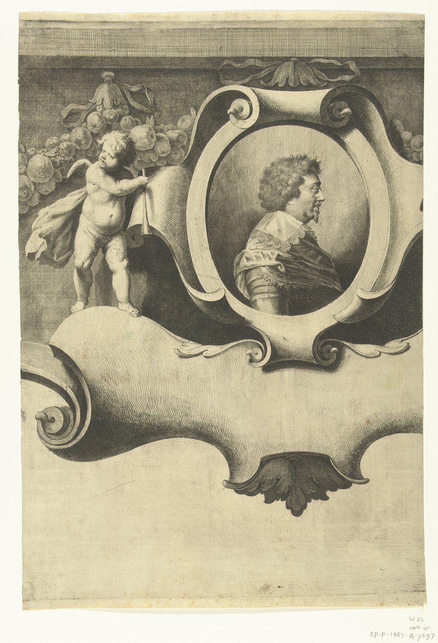 Asedio de Breda (hoja con retrato de Frederik Hendrik), 1637 de Jan Gerritsz. van Bronckhorst