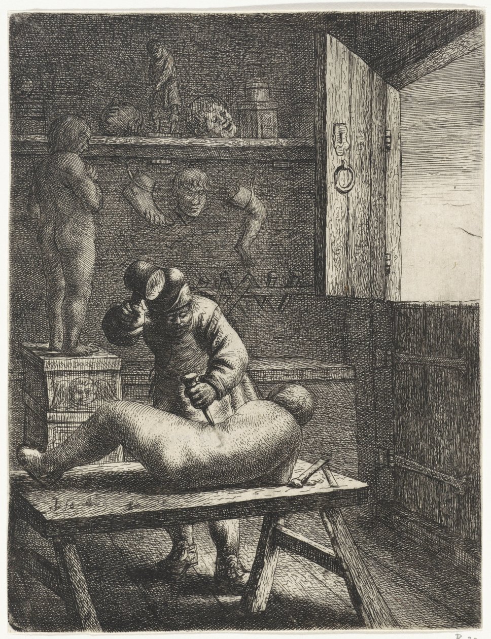Escultor Ocupaciones (título de la serie) de Jan Gillisz. van Vliet