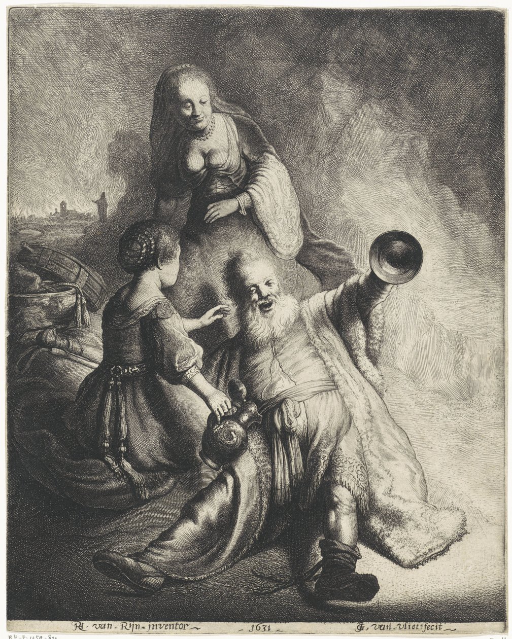 Lot y sus hijas de Jan Gillisz. van Vliet