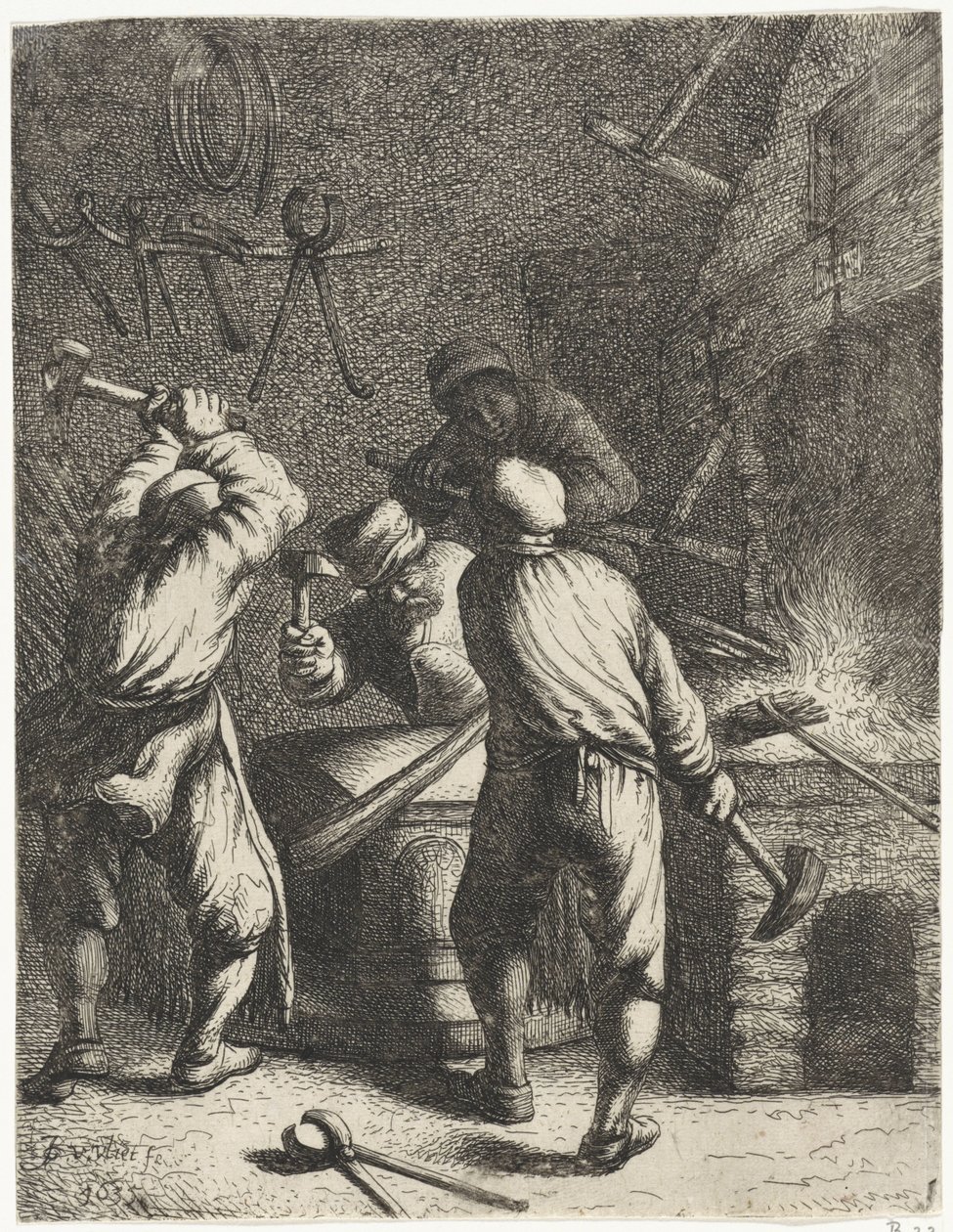 forjar Ocupaciones (título de la serie) de Jan Gillisz. van Vliet