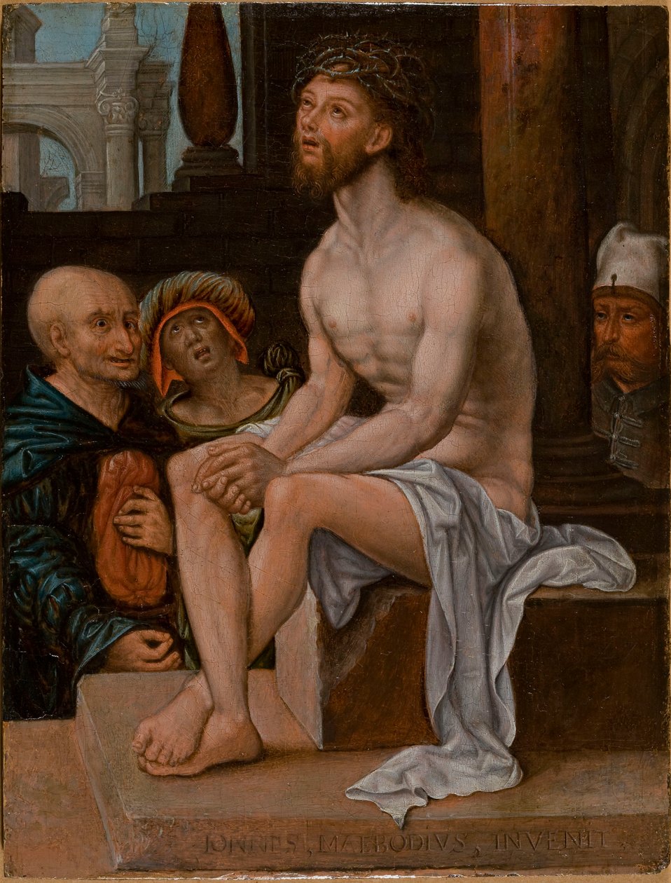 Cristo sobre la piedra fría de Jan Gossaert