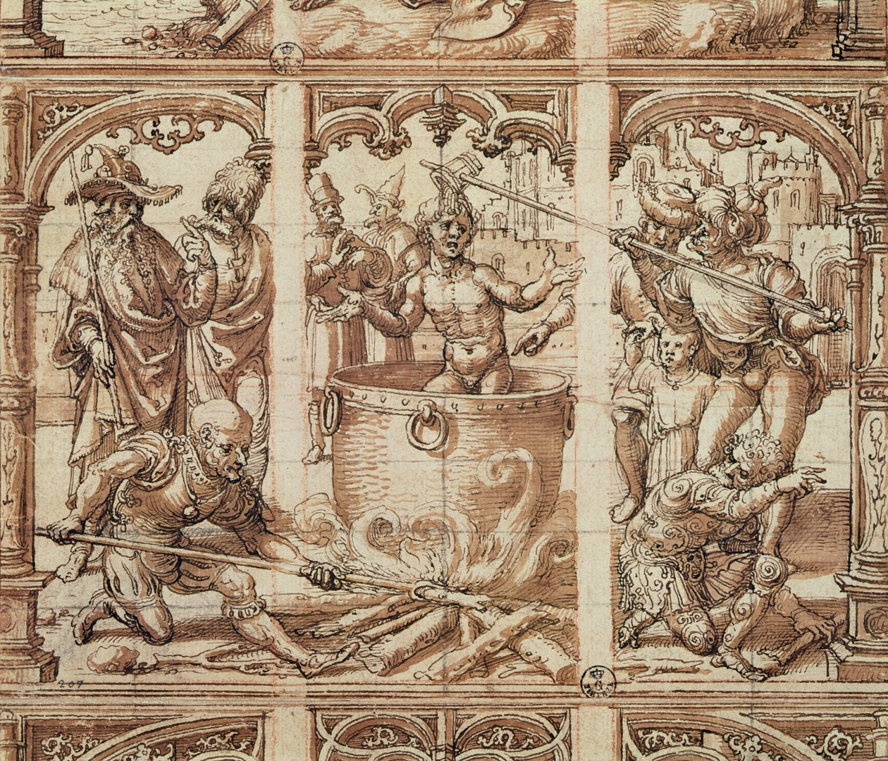 Martirio de San Juan Evangelista de Jan Gossaert