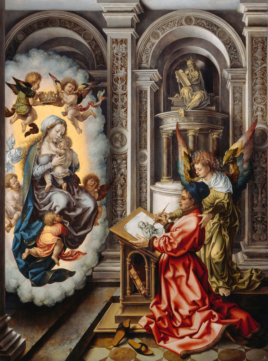 San Lucas pintando a la Virgen de Jan Gossaert