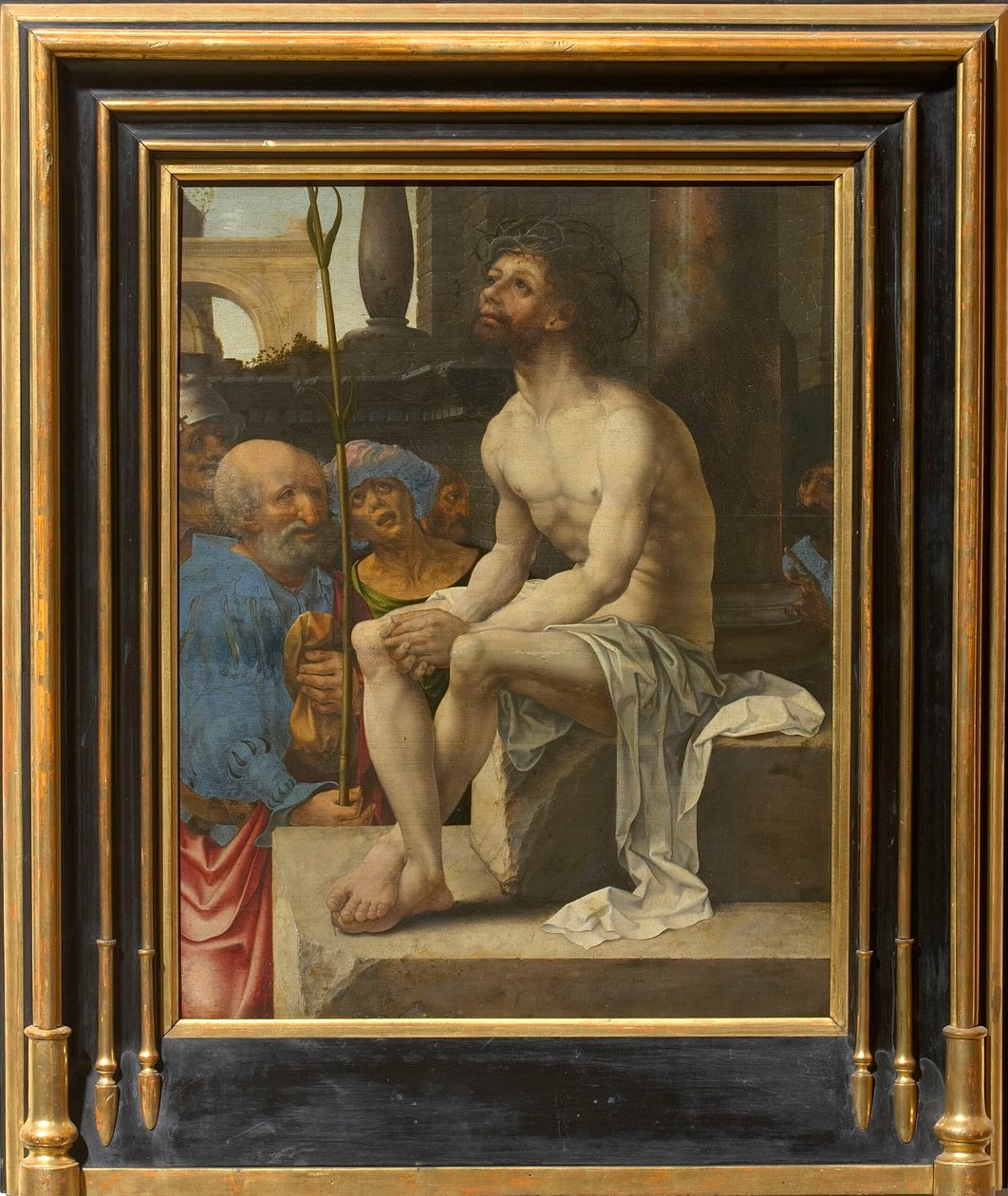 La burla de Cristo, 1527 de Jan Gossaert