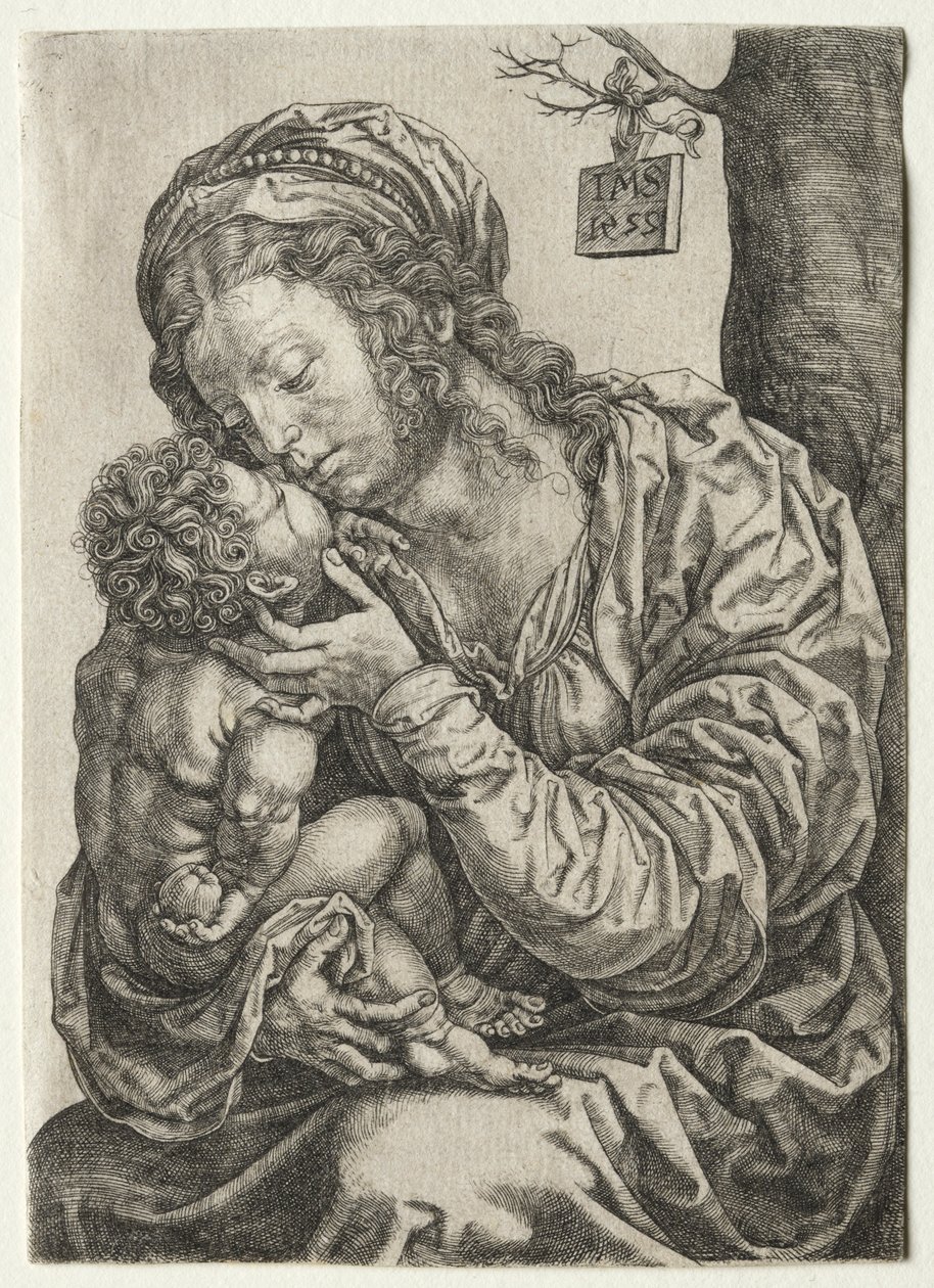La Virgen sentada al pie de un árbol, 1522 de Jan Gossaert