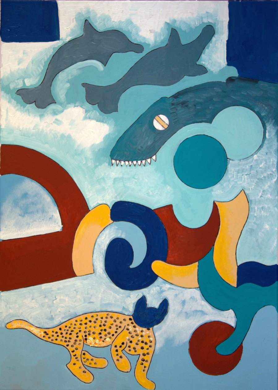 El Leopardo tiene una Cabeza Azul, 2009 de Jan Groneberg