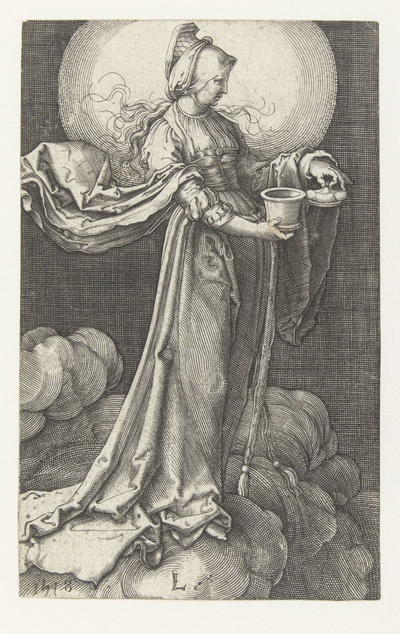 María Magdalena en las nubes de Jan Harmensz. Muller (manner of)