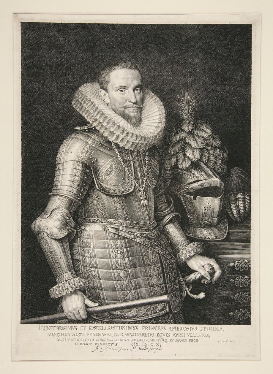 Ambrosio, marqués de Spinola (1569-1630) de Jan Harmensz. Muller
