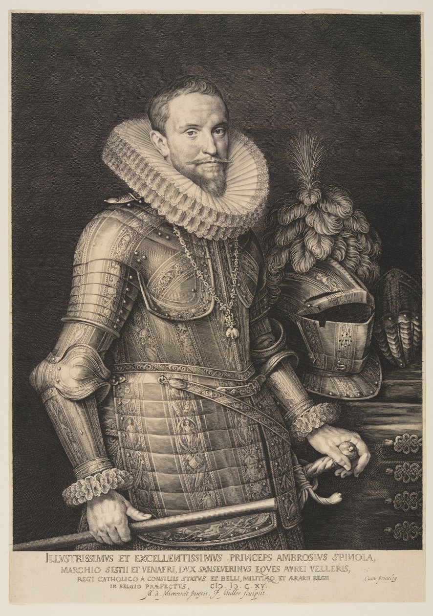Ambrogio Spinola, Comandante de los ejércitos españoles en los Países Bajos de Jan Harmensz. Muller