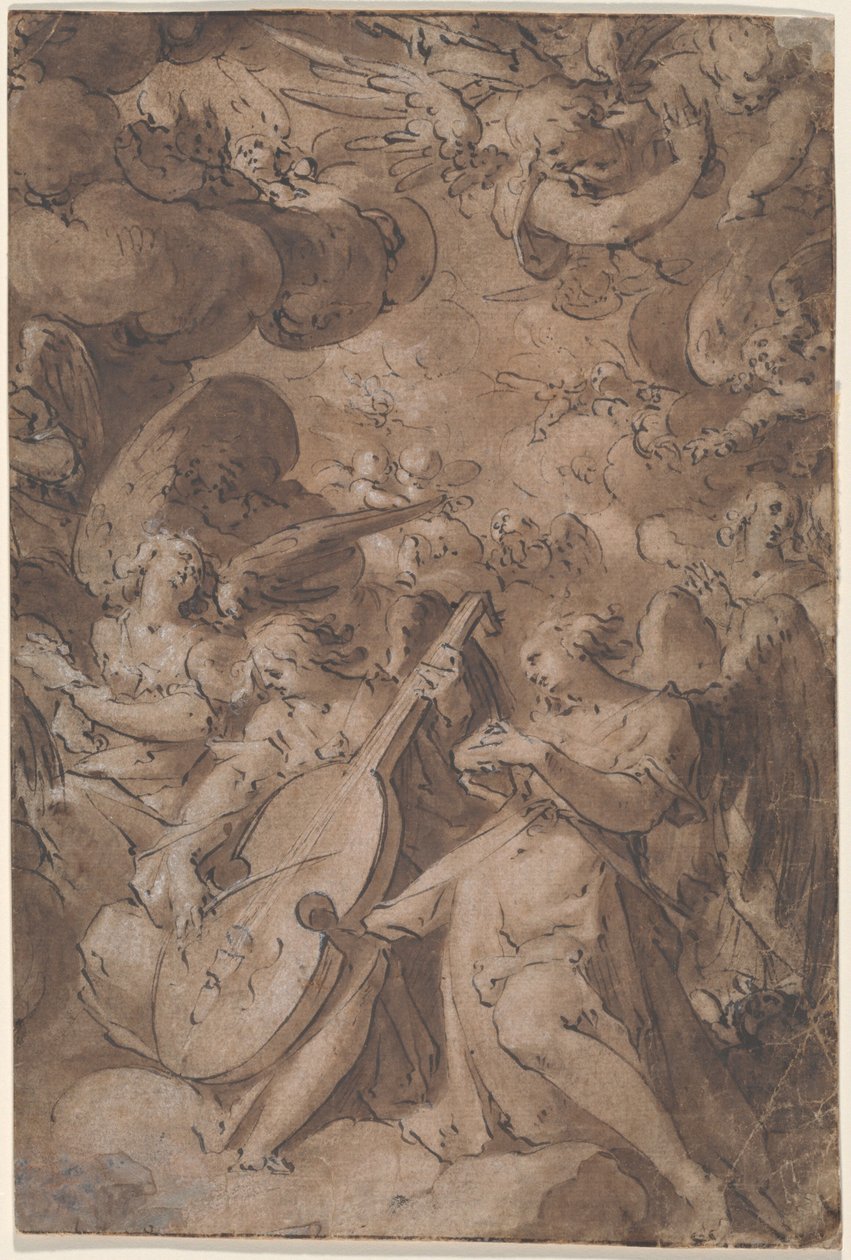 Ángeles en la gloria de Jan Harmensz Muller
