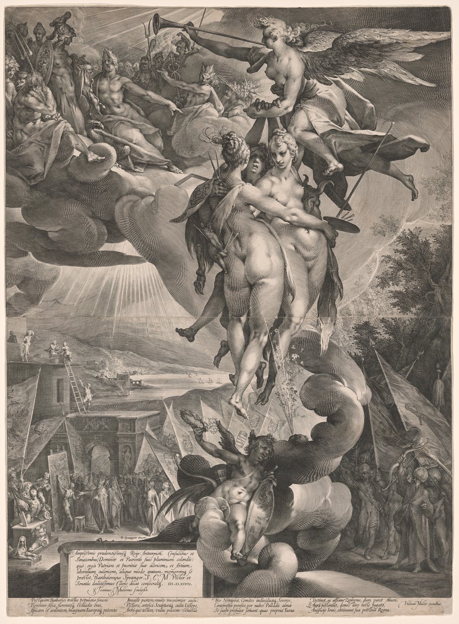 Apoteosis de las artes de Jan Harmensz. Muller