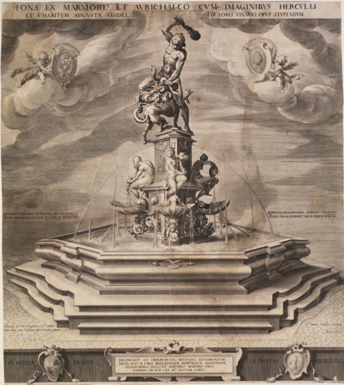 Fuente de Hércules en Augsburgo de Jan Harmensz. Muller