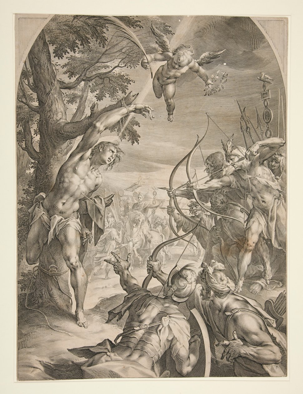 martirio de san sebastián de Jan Harmensz. Muller