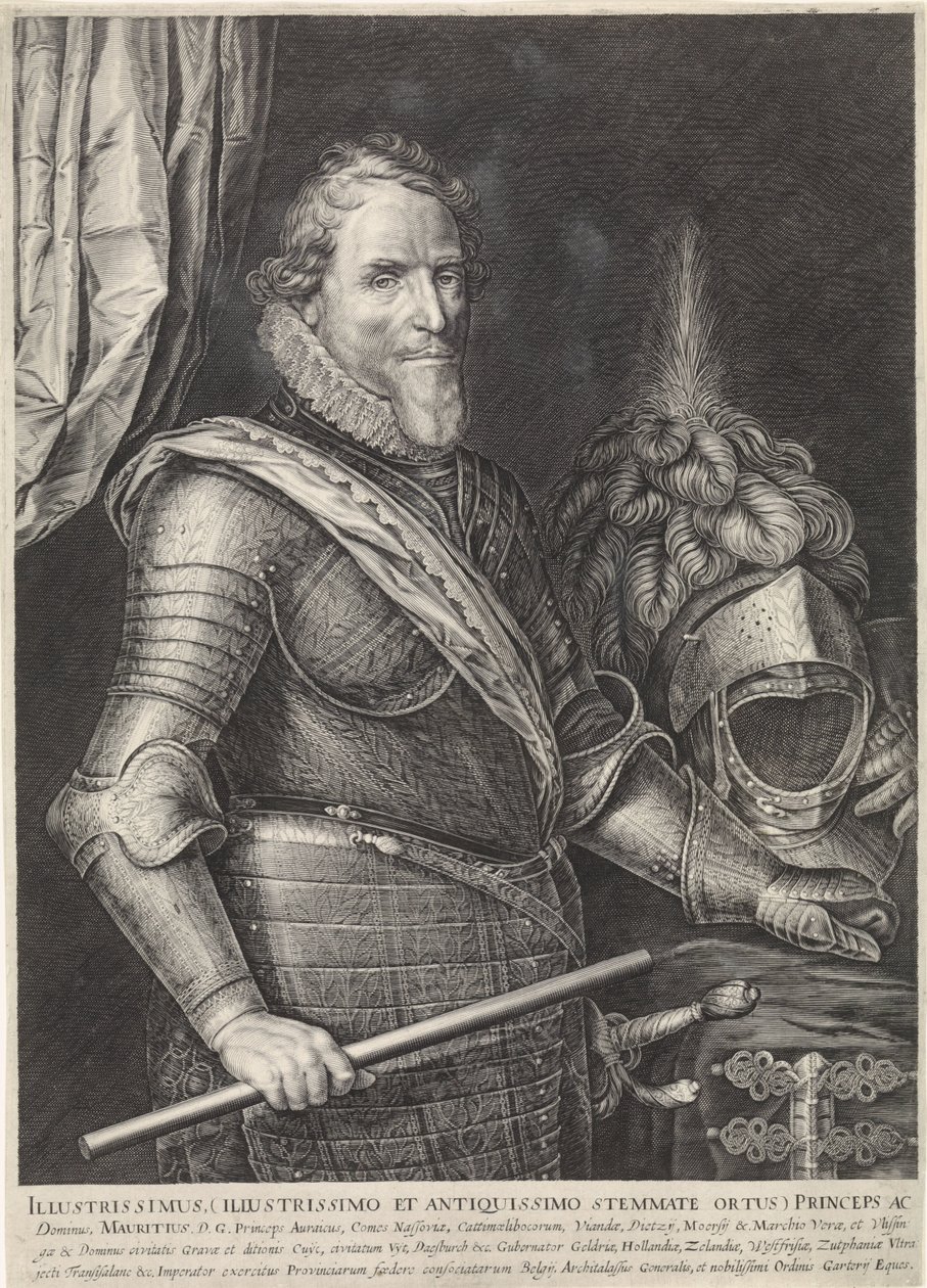 Retrato del Príncipe Mauricio de Orange de Jan Harmensz. Muller