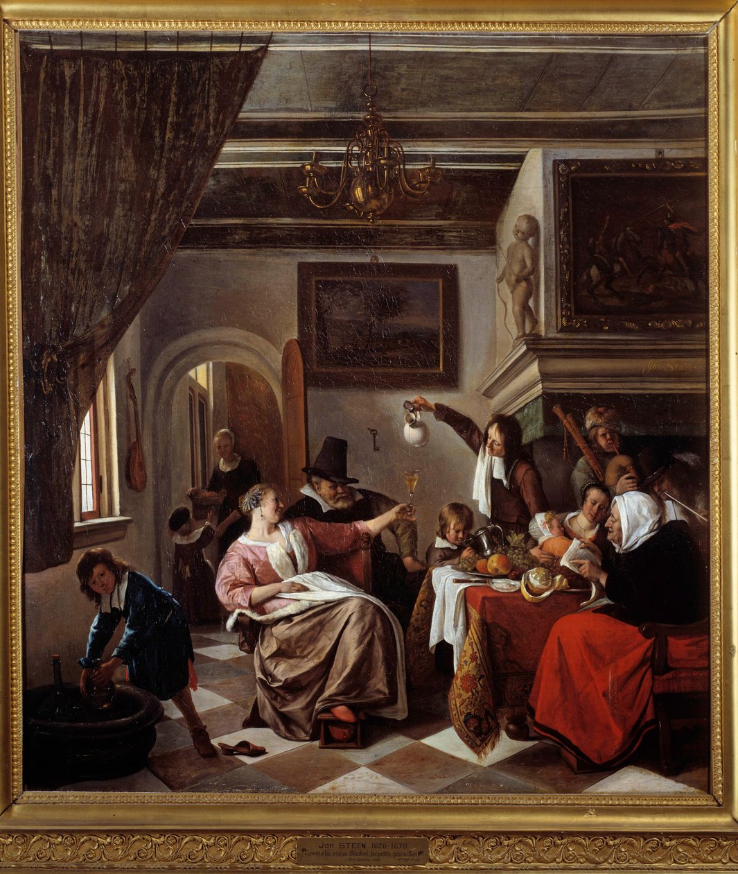 Como cantan los viejos, los pequeños tuitean de Jan Havicksz. Steen