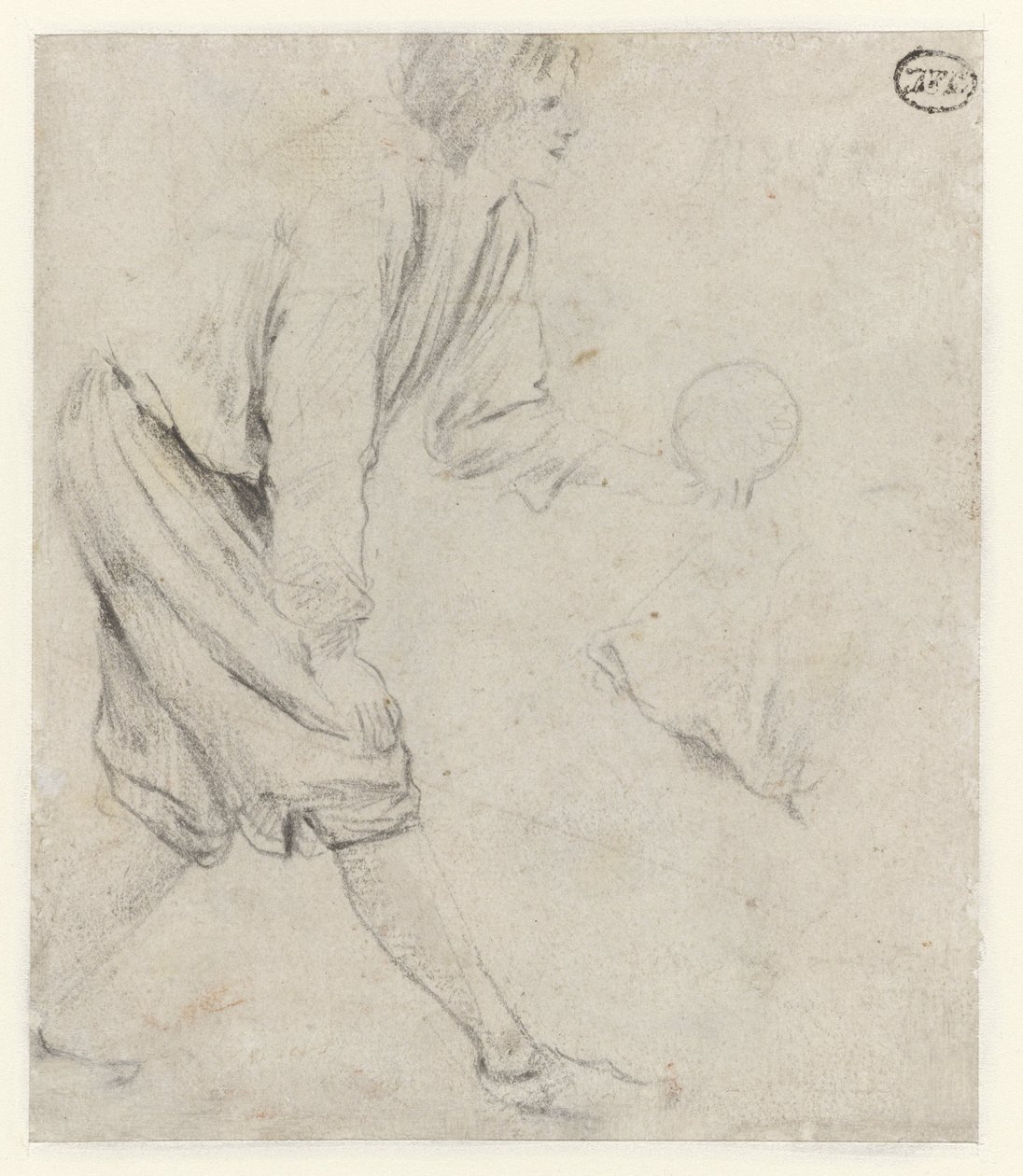estudio de un hombre jugando bolos de Jan Havicksz. Steen