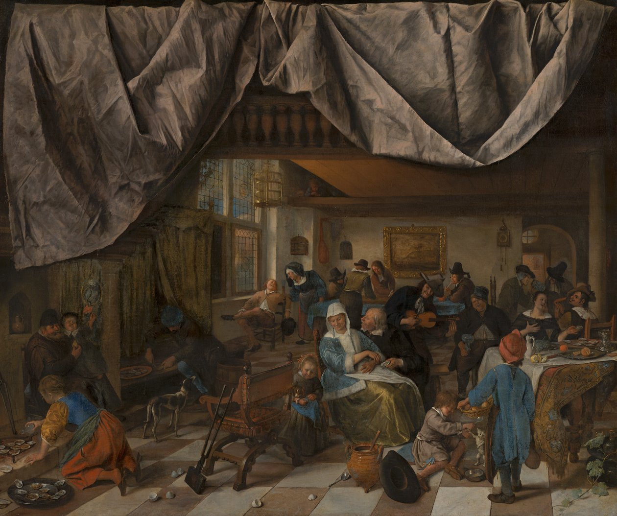 La vida del hombre, c. 1665 de Jan Havicksz. Steen