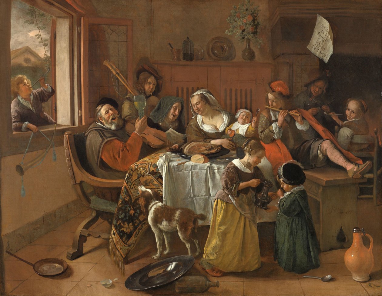La familia alegre
La familia alegre de Jan Havicksz. Steen
