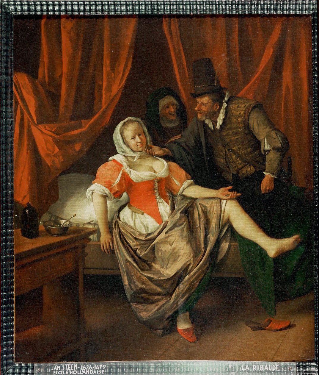 La ribald girl (óleo sobre lienzo) de Jan Havicksz. Steen