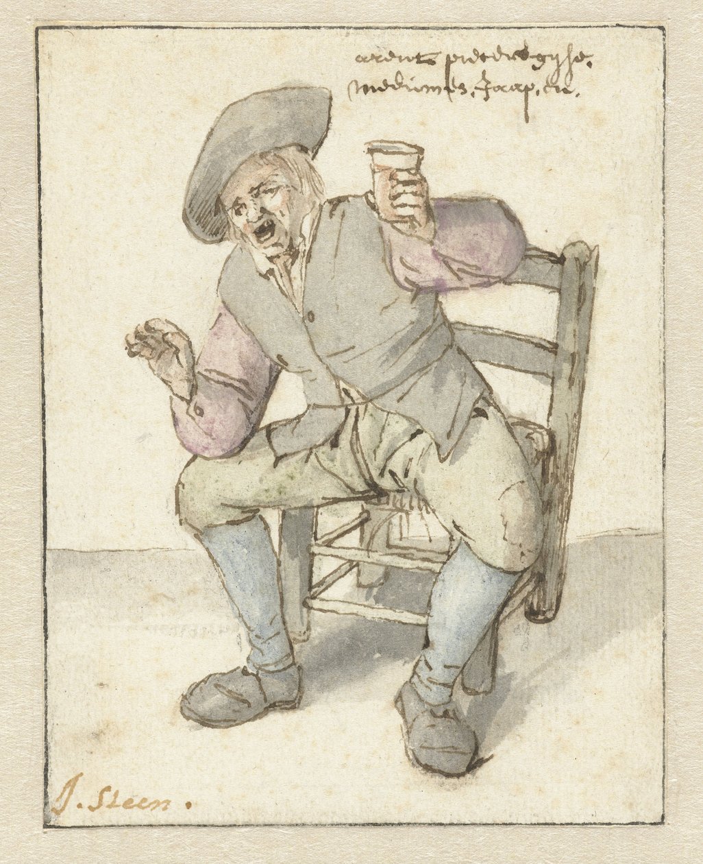 El agricultor que canta de Jan Havicksz. Steen